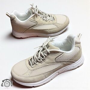 NWOB Drew Women’s Athena Oxford Beige Comfort Orthopedic Walking Shoes (10W)